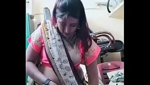 Swathi naidu exchanging dress and getting ready for shoot part-2